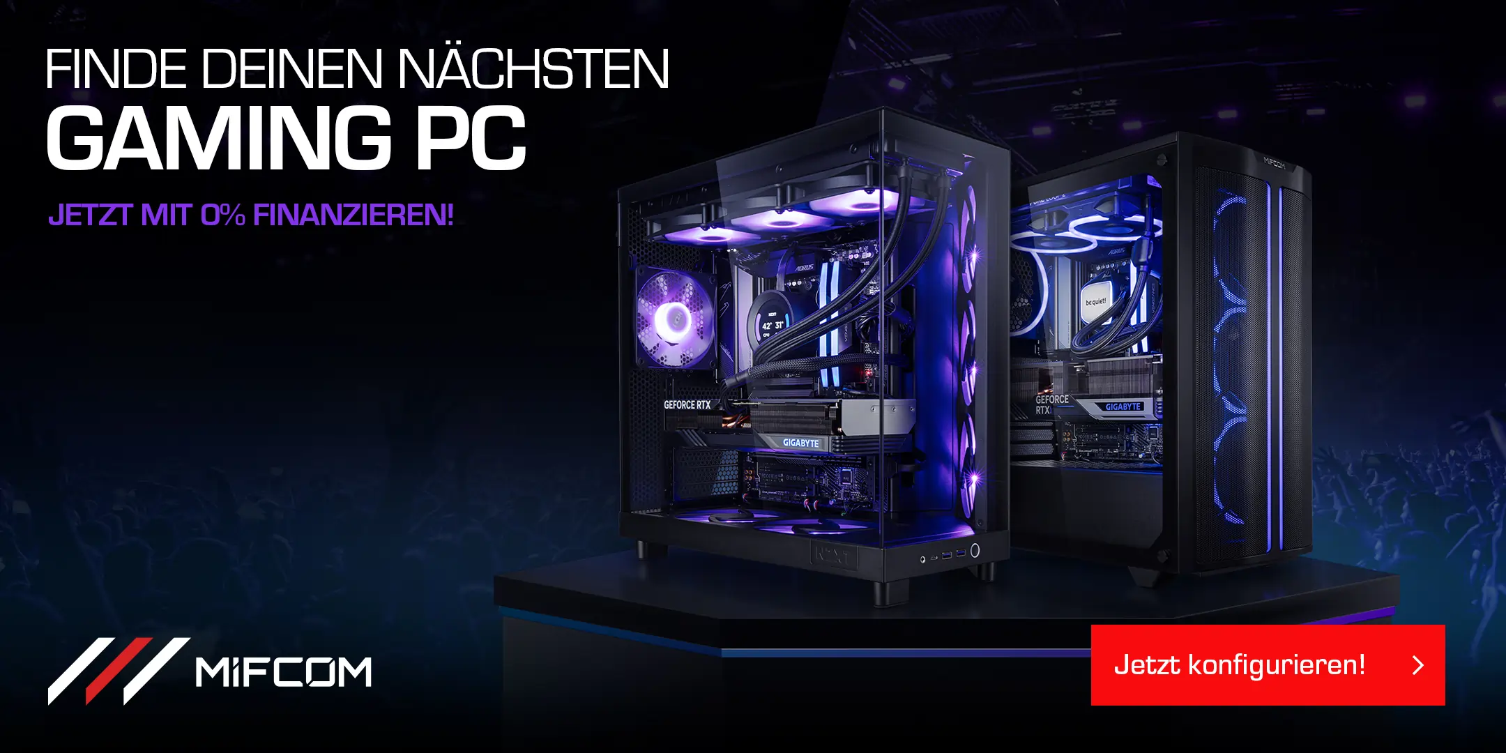 Finde deinen nächsten Gaming PC auf Mifcom.de